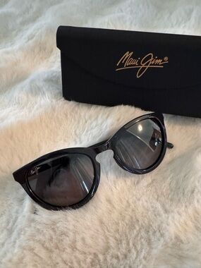 Maui Jim Black Cat-Eye Polarized Women's Sunglasses - Star Gazing